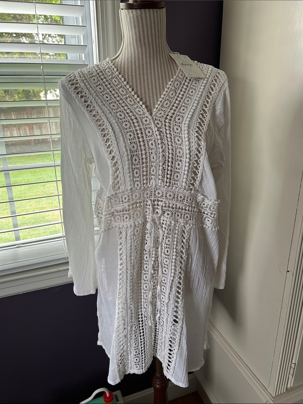 Raviya beach coverup Boho Top L